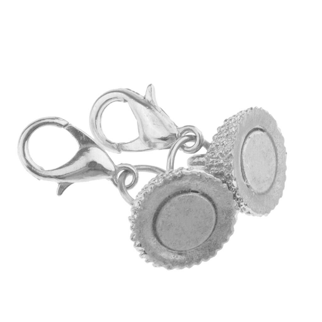 10pcs Ball Magnetic Clasps with Lobster Clasp for DIY Fashion Jewelry 8mm
