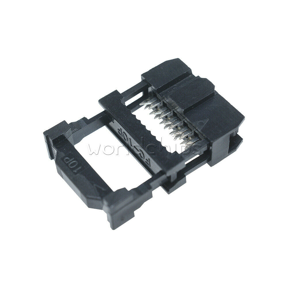 20PCS 2.54mm Pitch 2x5 Pin 10 Pin IDC FC Female Header Socket Connector FC-10