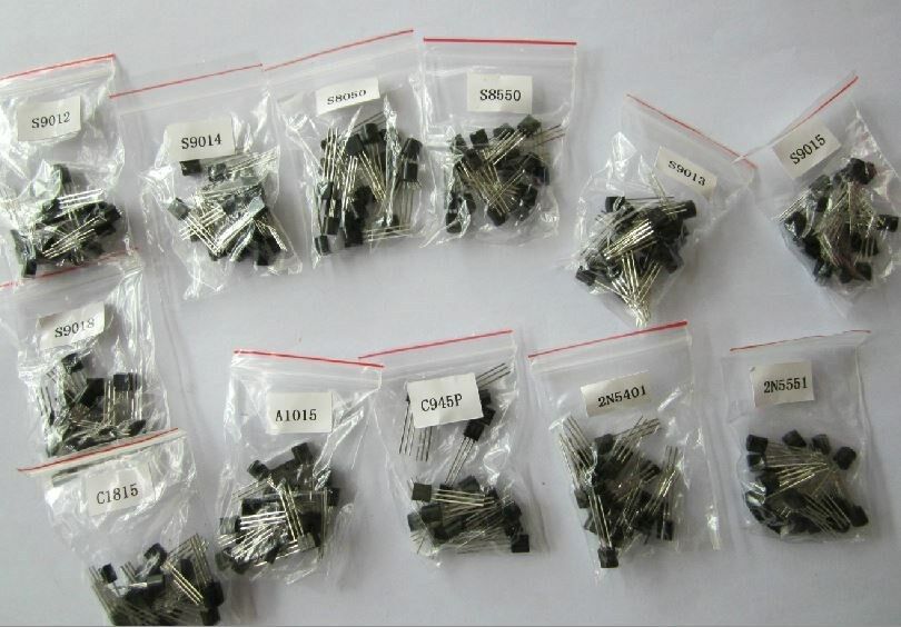 340pcs 17 value Bipolar Signal Transistor  NPN PNP Kit Set