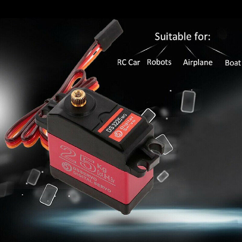 DS3225 25KG Metal Gear Waterproof Torque Digital Steering Servo For RC Car Robot