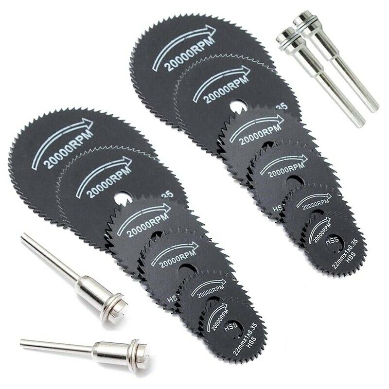 16Pcs Circular Saw Blades HSS Saw Disc Wheel Cutting Blades Mini Wood Cutting T6
