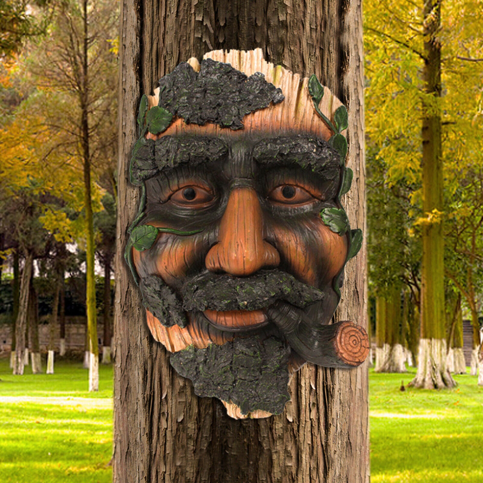 Tree Face Decor Funny Whimsical Tree Hugger Flower Pot Garden Wall Planter