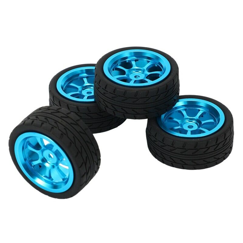 4Pcs Alloy Rims&Tires Rc Car Wheels for 1/18 Wl Toys A949 A959 A969 A979 K929 I8