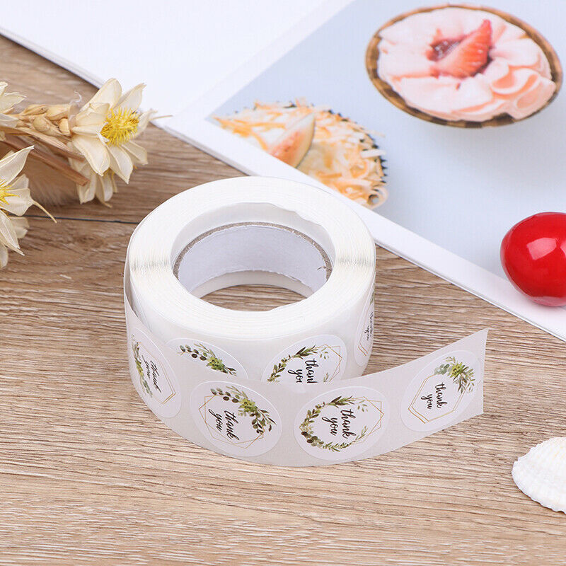 500pcs/roll Thank You Stickers for seal label Sealing decoration Stick.l8