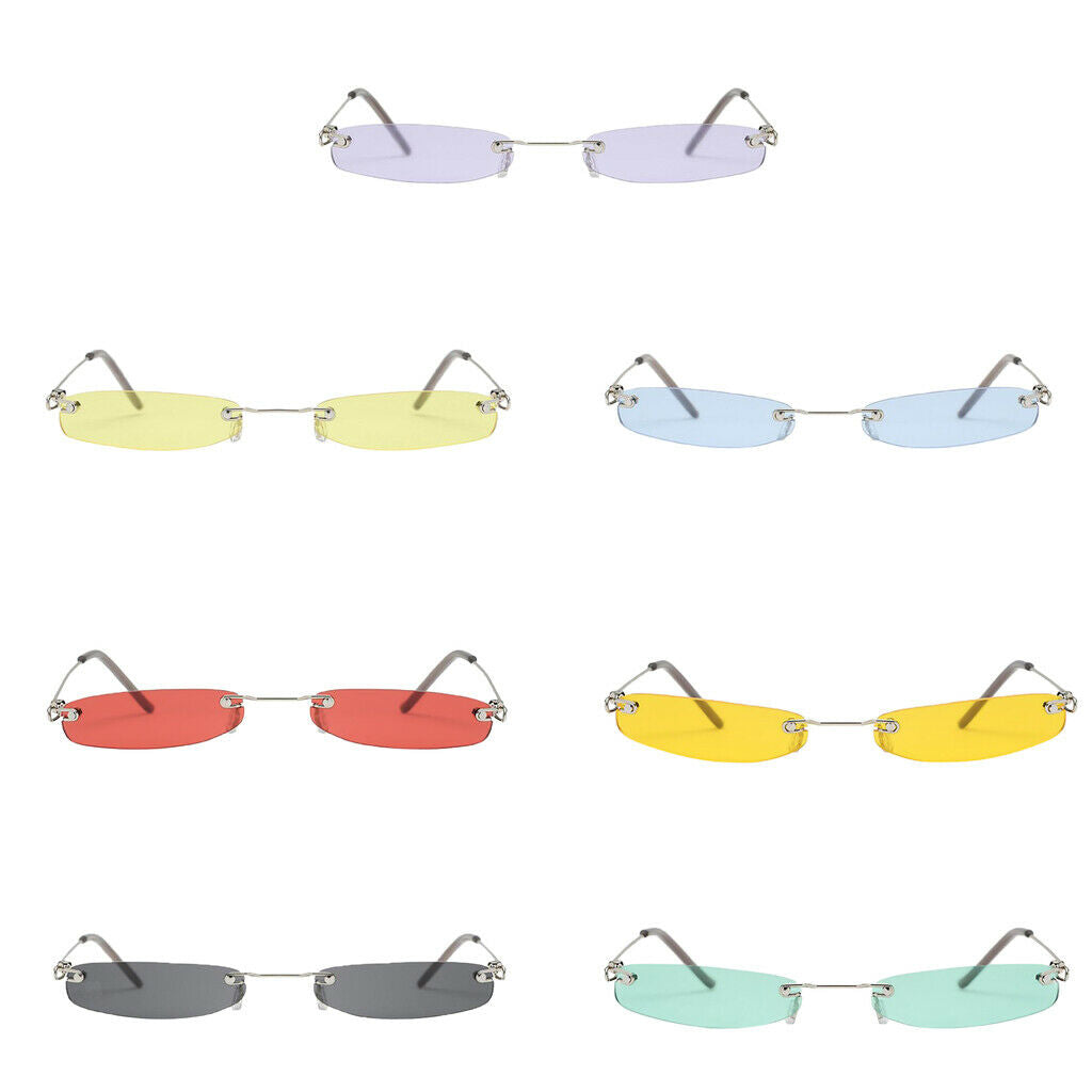 Unisex Fashion Small Lens UV400 Designer Plastic Sunglasses Purple