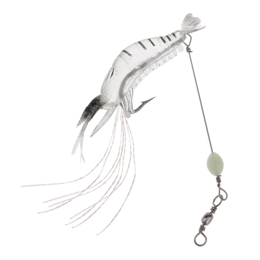 12pcs Soft Lures Shrimp Bait Set, Freshwater/ Saltwater, Trout Bass Salmon