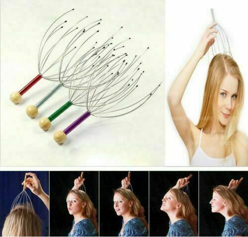 Head Neck Scalp Massager Massage Octopus Equipment Stress Release Relax Tools//