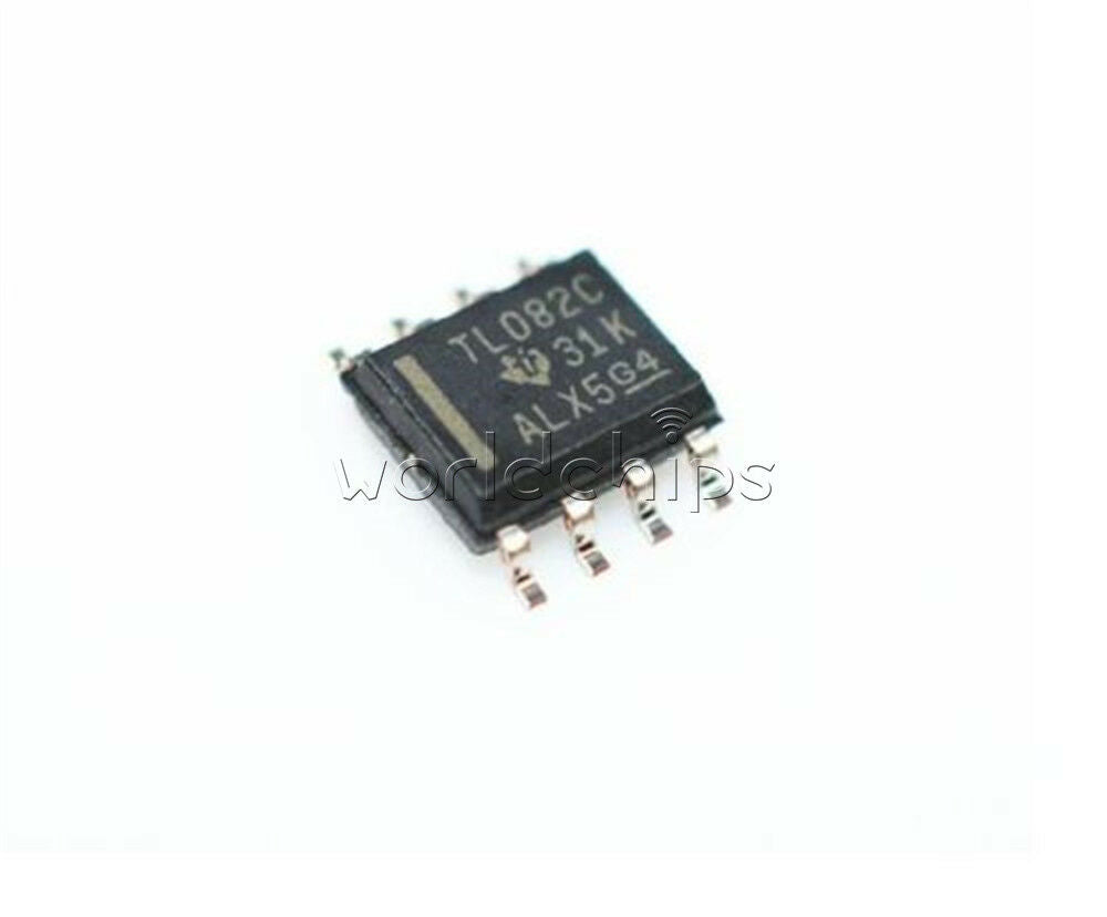 10PCS TL082 TI SOP8 IC JFET-INPUT OPERATIONAL AMPLIFIERS