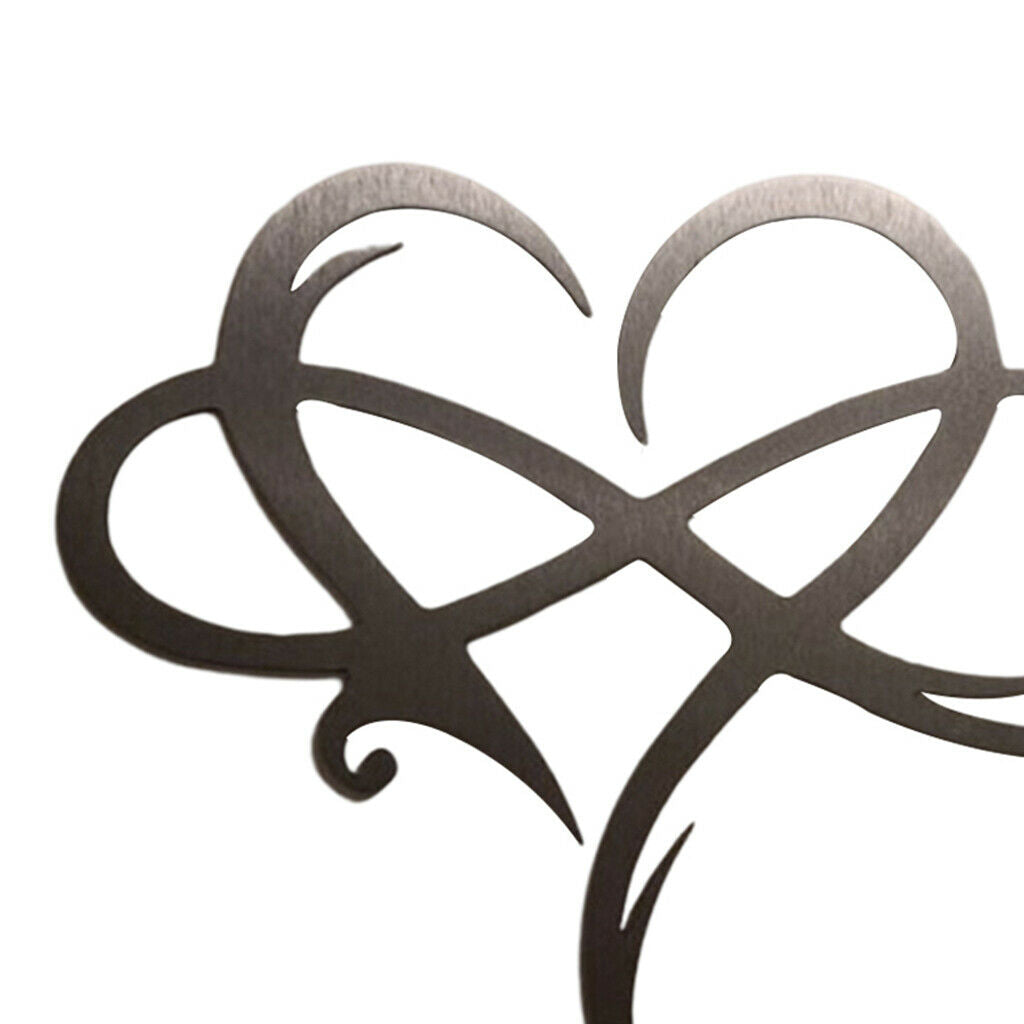 Iron Heart Wall Decor Patio Yard Hanging Ornaments Artwork Wall Sculpture