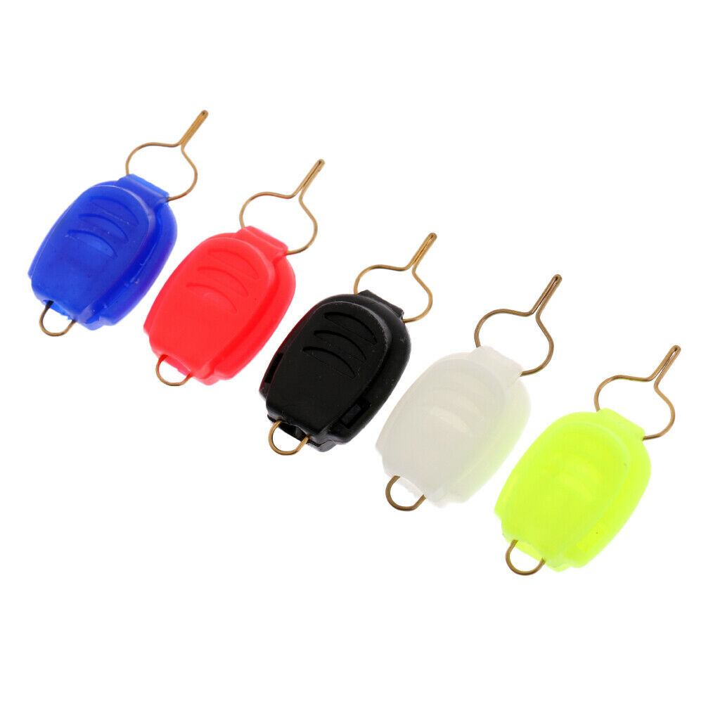 10Pc Fishing Line  Steel Baitcasting Wire Buckle Line Stopper Keepers