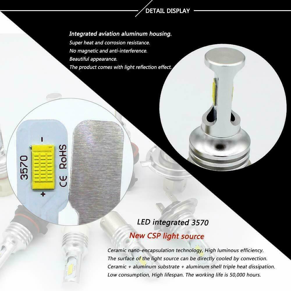 2X CREE 9005 HB3 LED Headlight kit HB3 80W 8000LM High Low Beam 6000K White Bulb