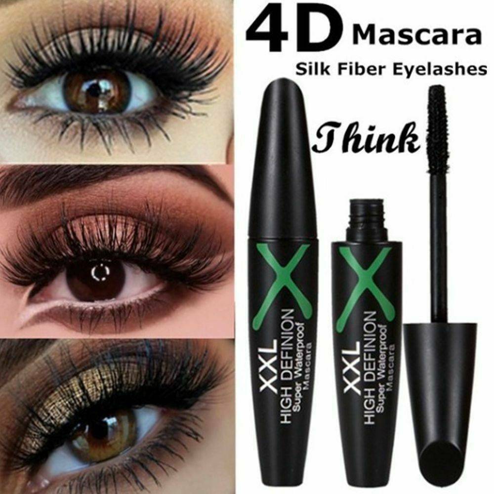 Eyelash Mascara, 4D Silk Fiber Eyelash Mascara, Mackup Brush Eyelash Mascara.