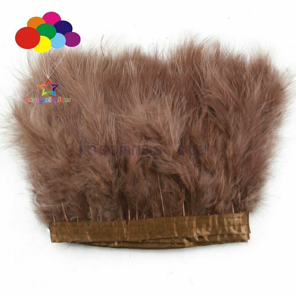 2 meter Soft Marabou Turkey Feather Trims Trimming 6-7 inch Decor Ribbon for DIY