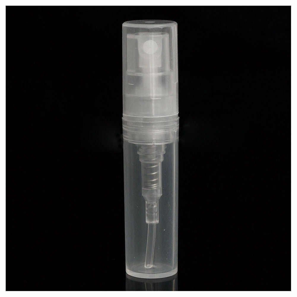 2ml Travel Empty Spray Bottle Reuse Transparent Plastic Perfume 50pcs