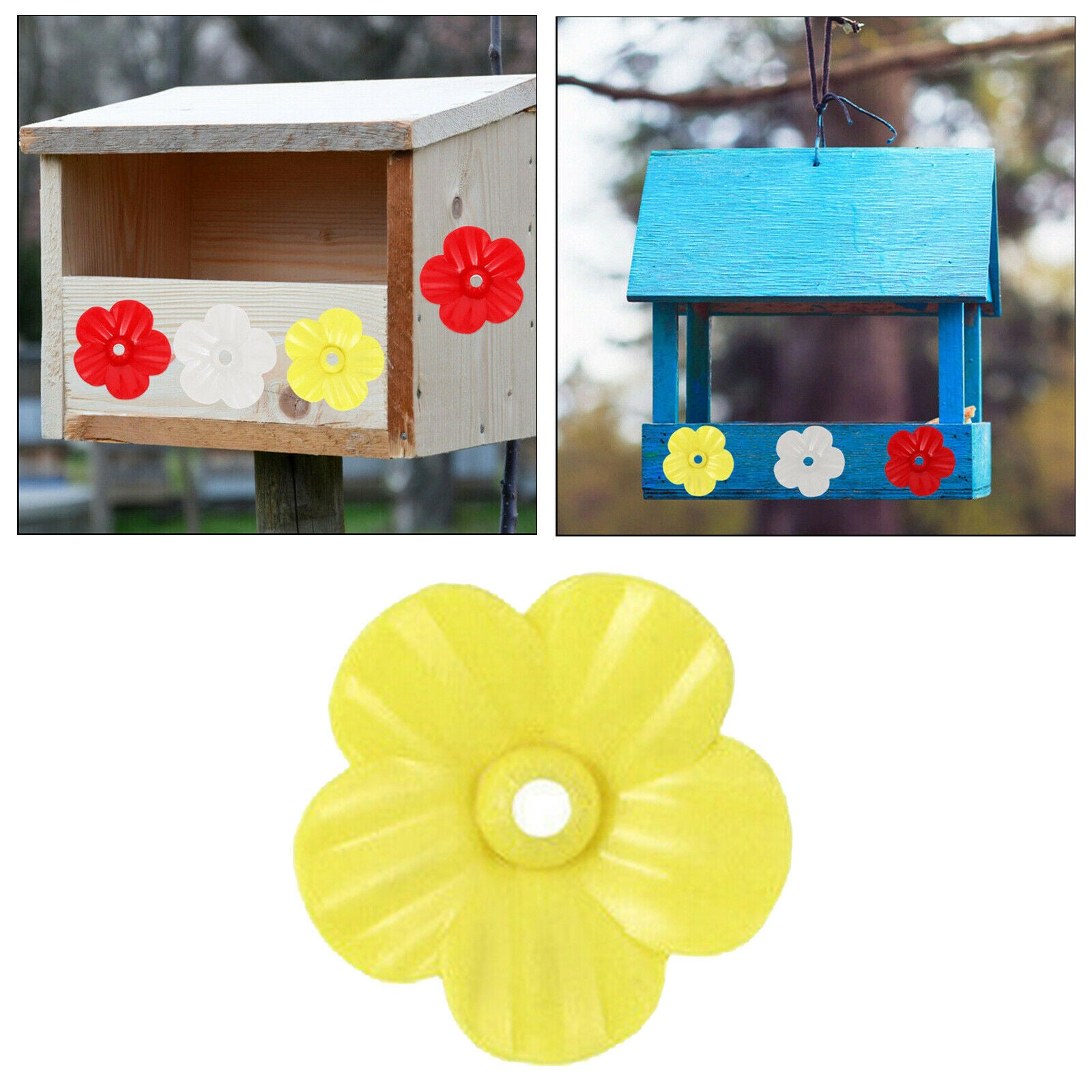 Hummingbird Feeder Replacement Flowers Feeding Ports for Feeder Use Yellow