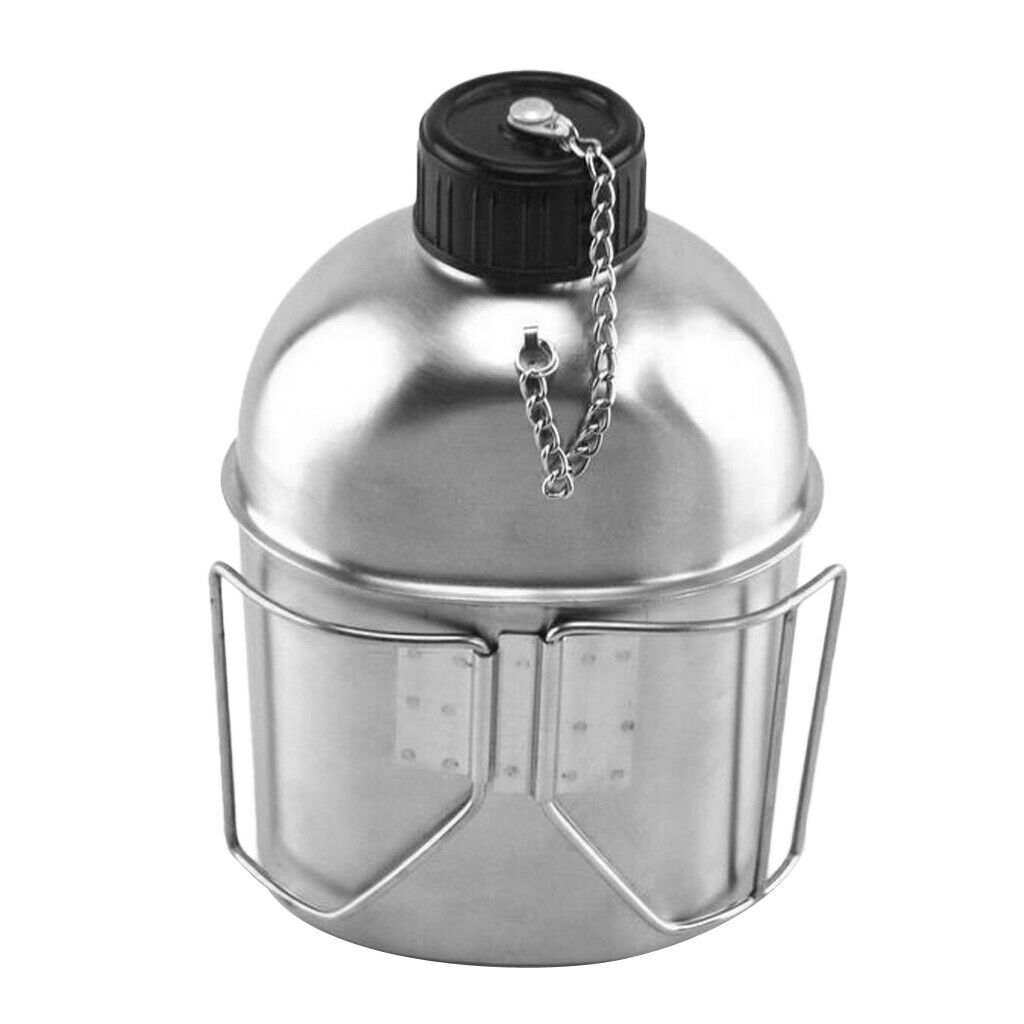 Stainless Steel Canteen Cup Set Outdoor Camping Kettle for Hiking