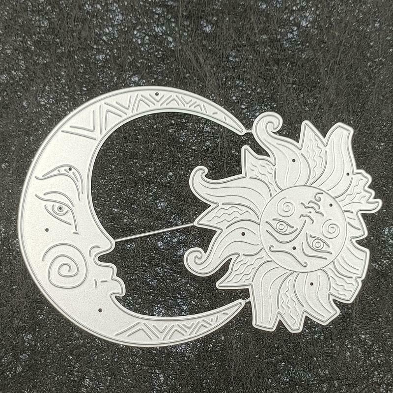 Moon Sun Metal Cutting Dies Stencil DIY Scrapbooking Album Paper Card Template
