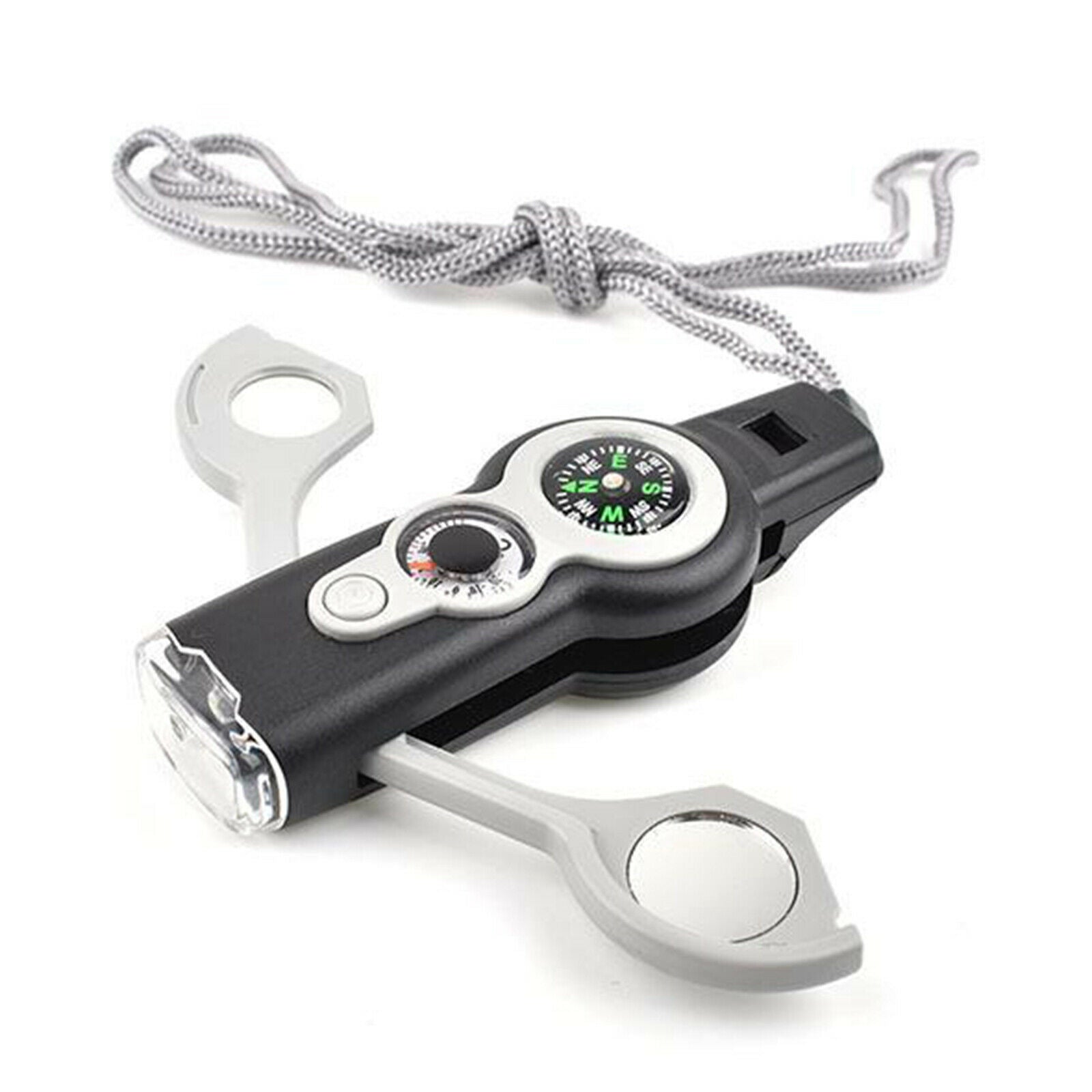 Whistle Compass LED Signal Lights for Camping Travelling