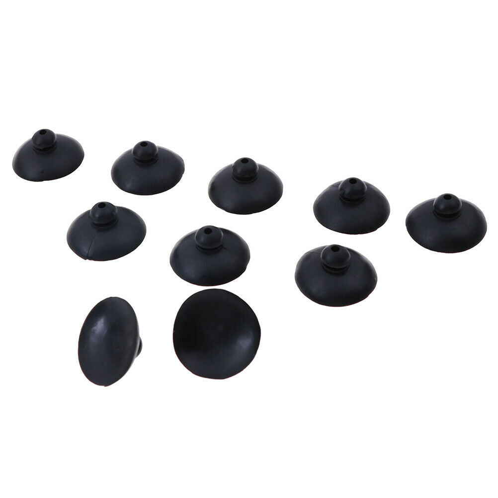 10pcs Black Soft Silicone Suction Cup Clip Sucker Holder Fish Aquarium JCAUJ RC