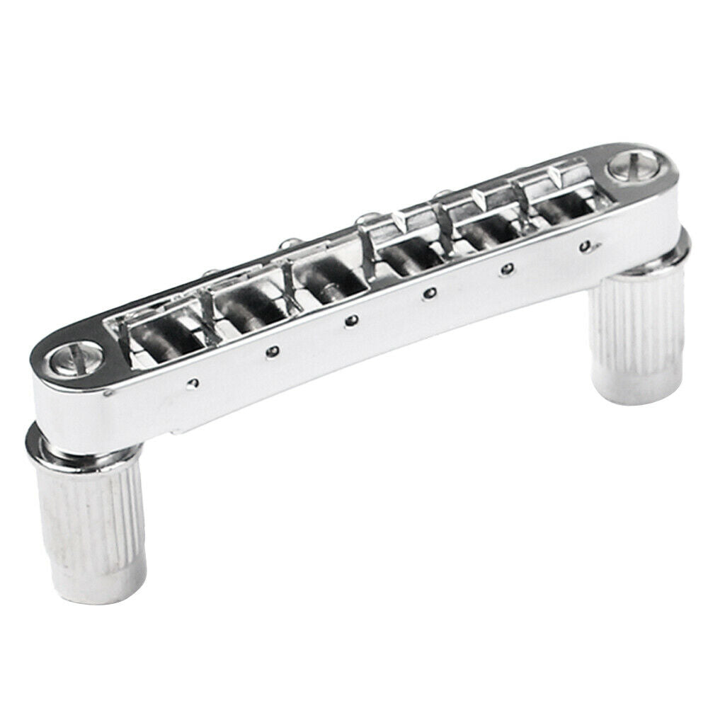 Tune O Matic Style Bridge Adjustable Guitar Bridge Bridge Replacement Chrome