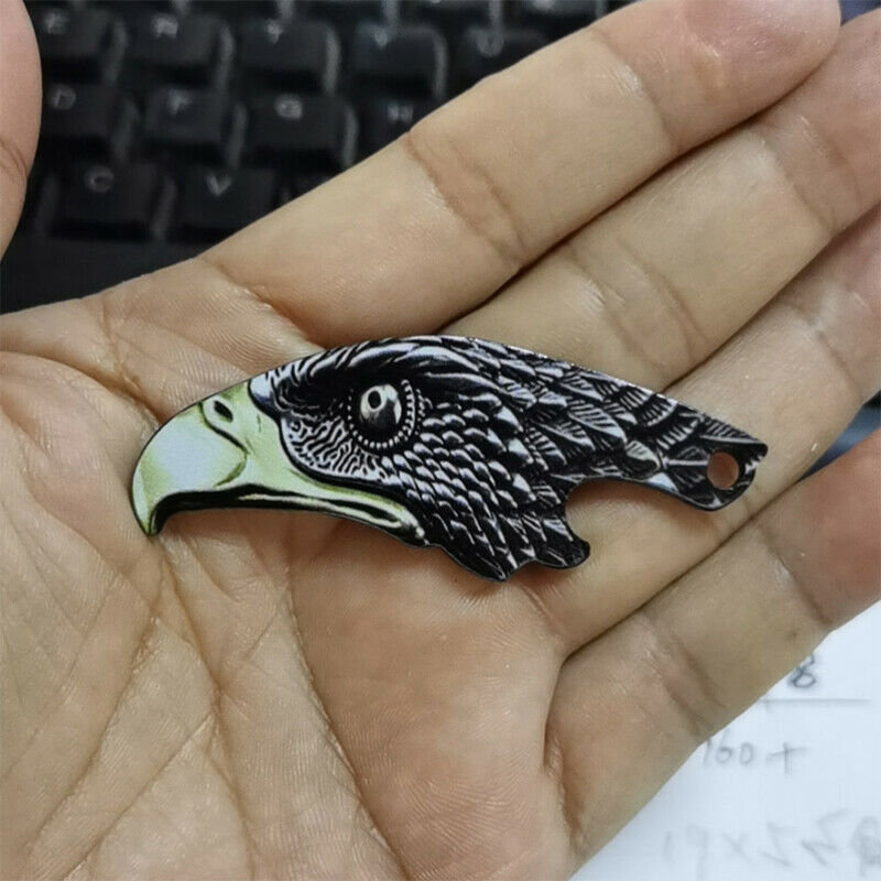 New Mini Zipper Keychain Bottle Opener Motorcycle Keychain Owl Style Key Ring