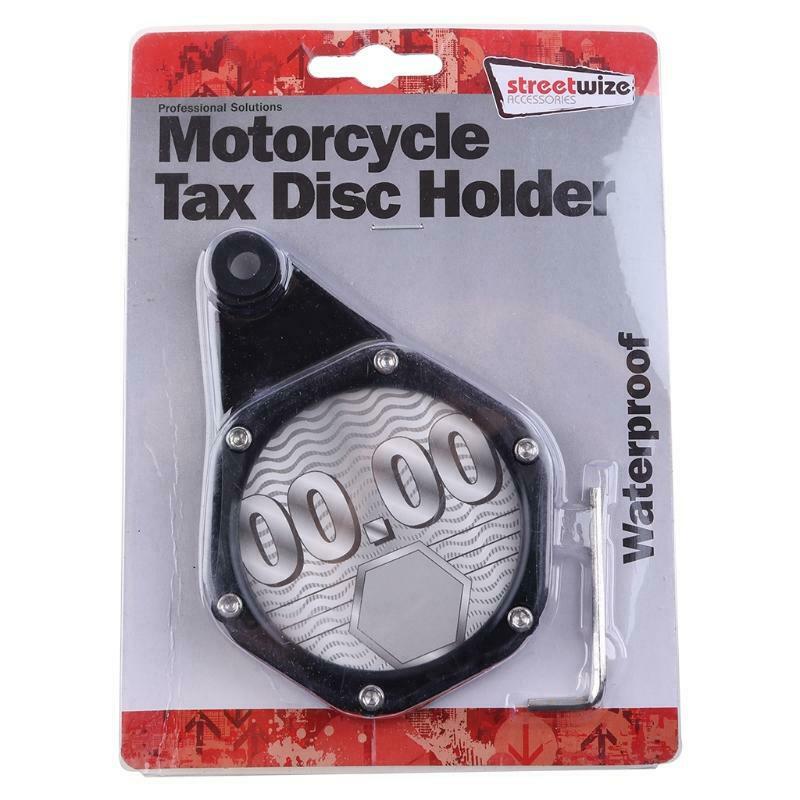 New Waterproof Scooters Quad Bikes Mopeds ATV Motorcycle Tax Disc Plate Holder
