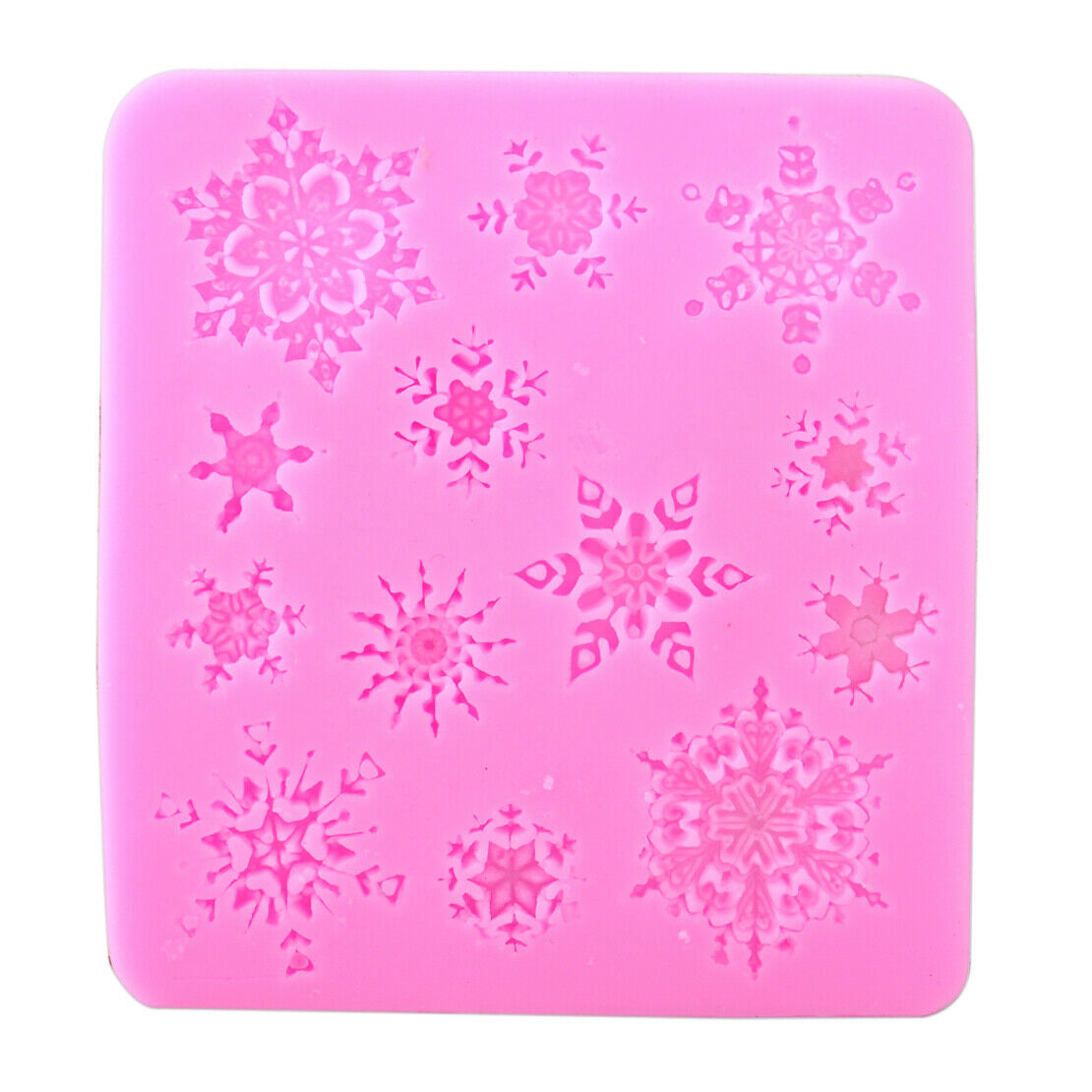 Silicone Snowflake Mold Mould Fondant Cake Chocolate Soap Candy Baking Tool An