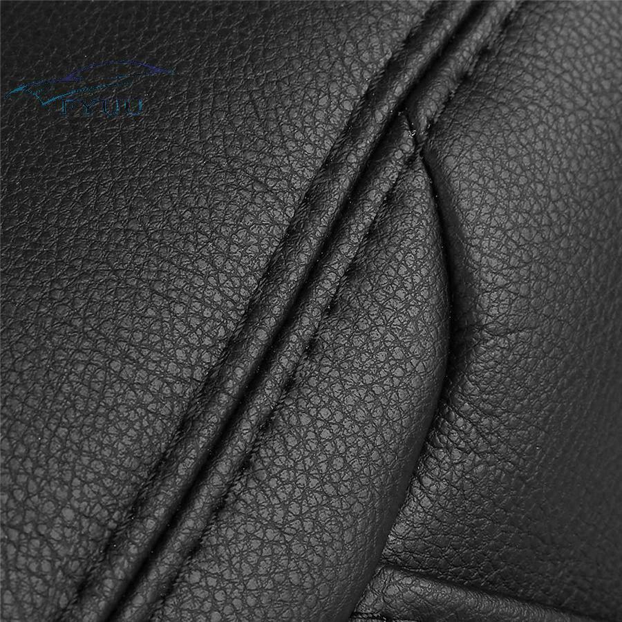 Black Leather Armrest Console Center Lid Cover For 07-13 Silverado Tahoe Sierra