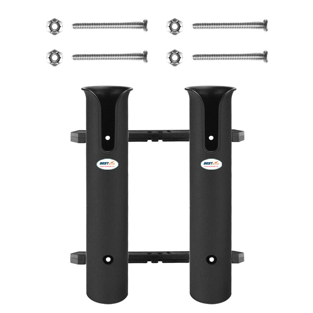 Luxury Boat Fishing 2 Tube Link Rod Holder Rack Storage Rest Bracket Socket