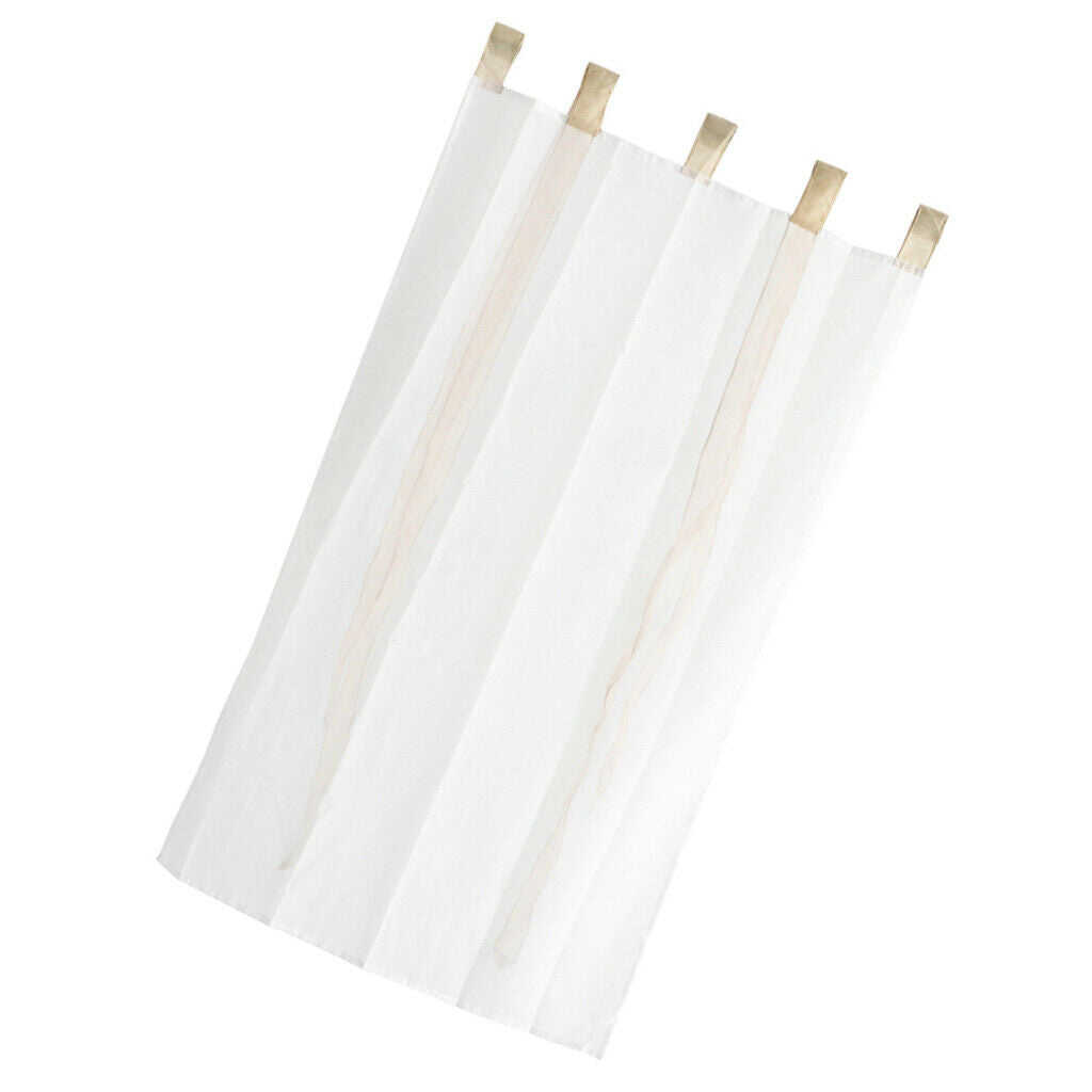 Roman Shade European Embroidery Style Tie Up Window Curtain 80x140cm