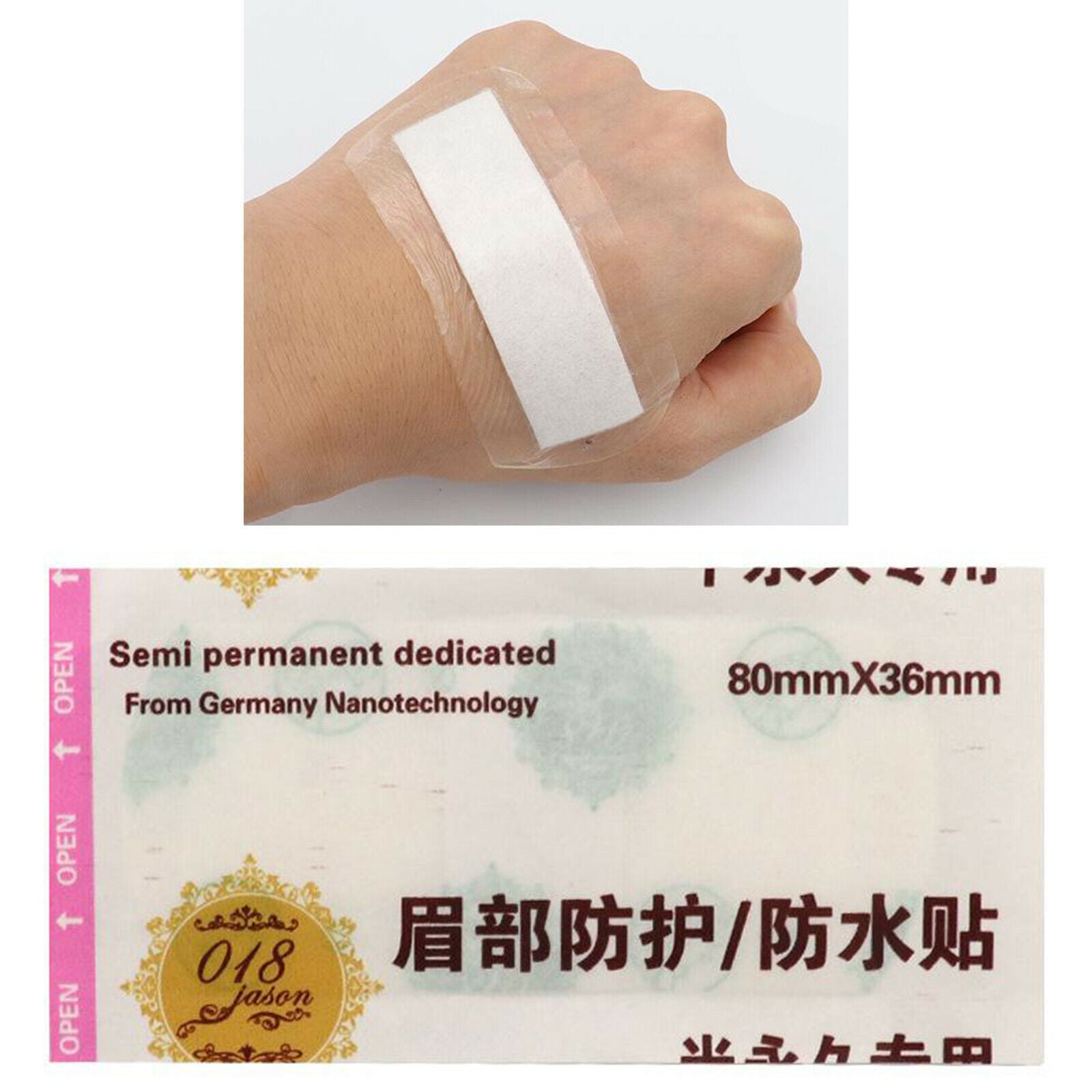 10Pcs Microblading Tattoo Eyebrow Wrap Cover Film Permanent Makeup Accessory