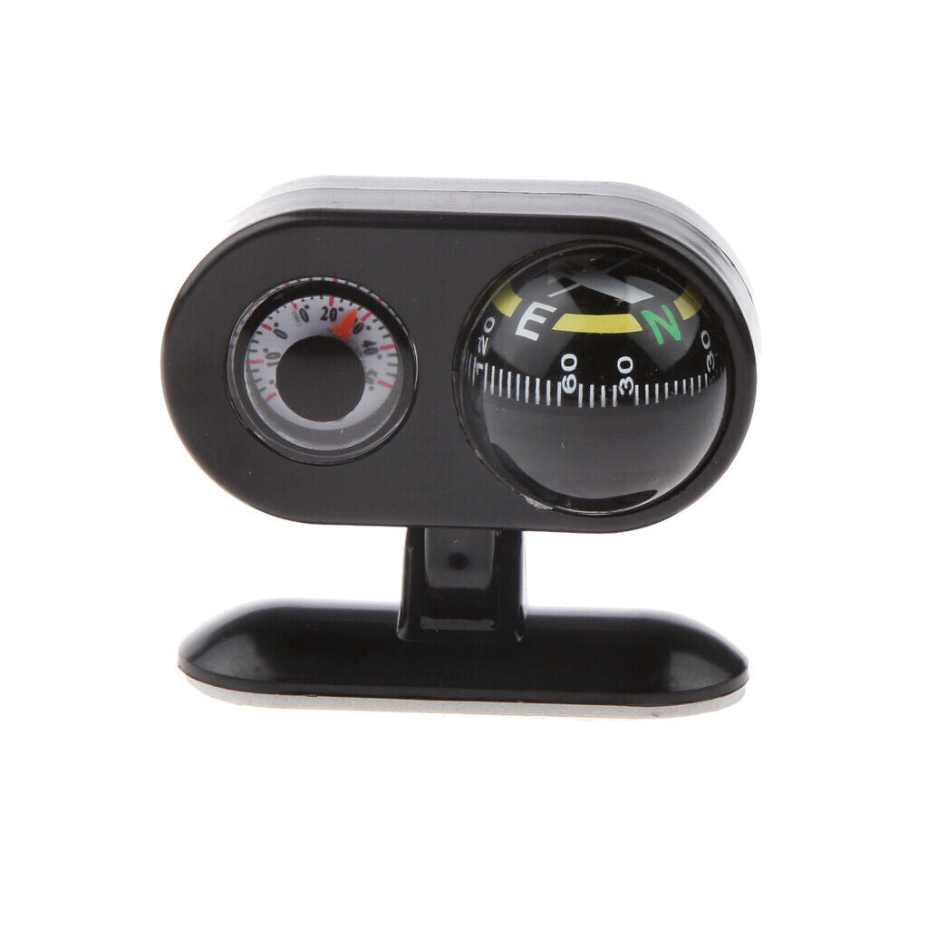 Removable 2 in 1 Car Compass Thermometer Boat Caravan Truck Hiking Hunting