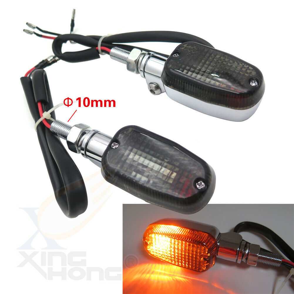 10mm Screw Turn Signals Blinker Smoke Aluminum Blinker Light for universal bike
