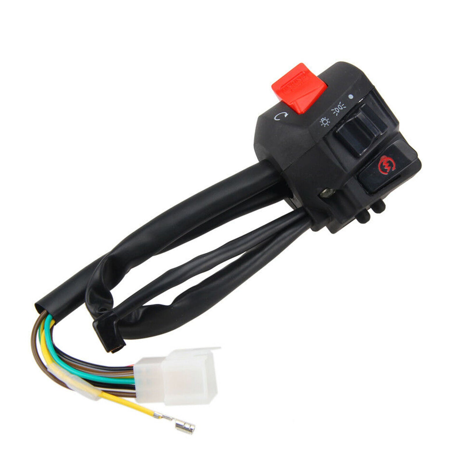 2X Motorcycle 7/8" Handlebar Headlight Horn Turn Signal Electrical Start Switch