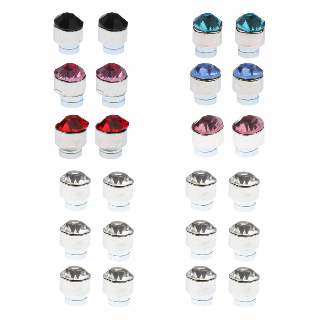 12 Pairs Rhinestone Assorted Magnetic Earrings Stud Earrings Womens Fashion