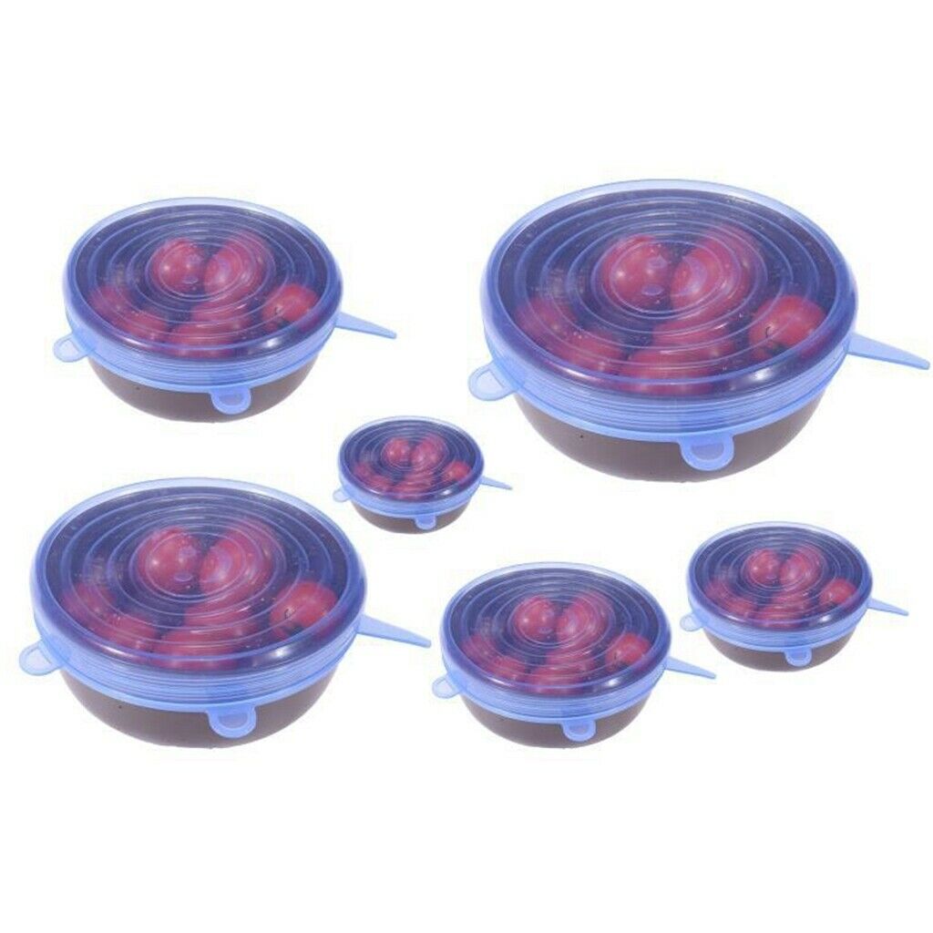 9pcs Silicone Stretch Lids Bowl Wrap Lids Seal Cover Freezer Safe for Bowls