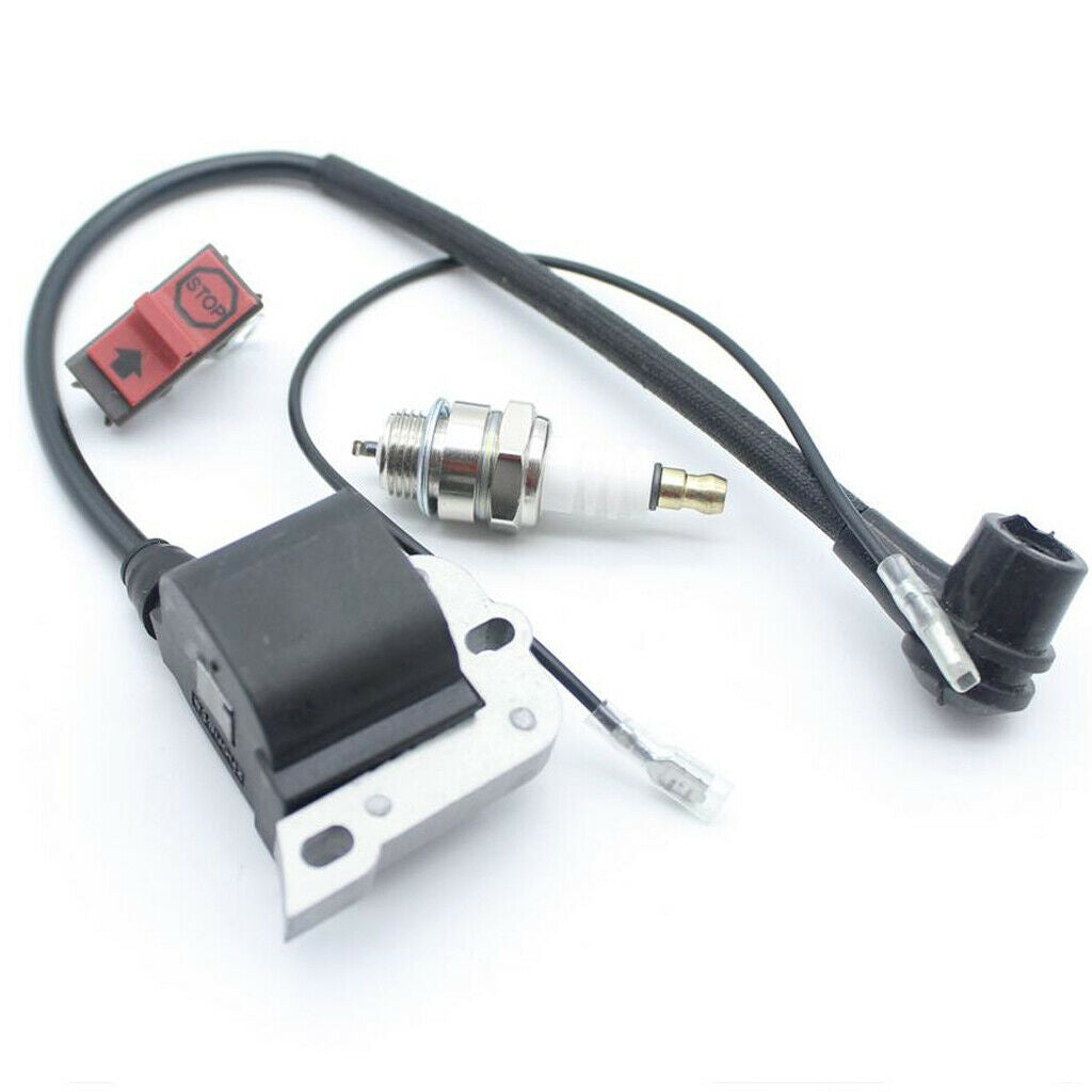 Ignition Coil Spark Plug Stop Switch Kit For  Chainsaw Replacement