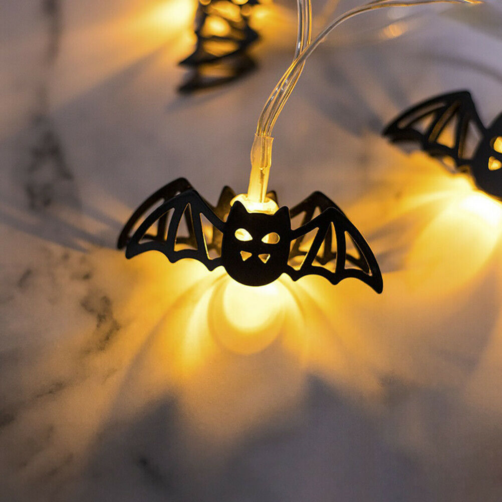2M Halloween LED Lamps Decoration Light String 10 LED Bat Shaped Light Strap