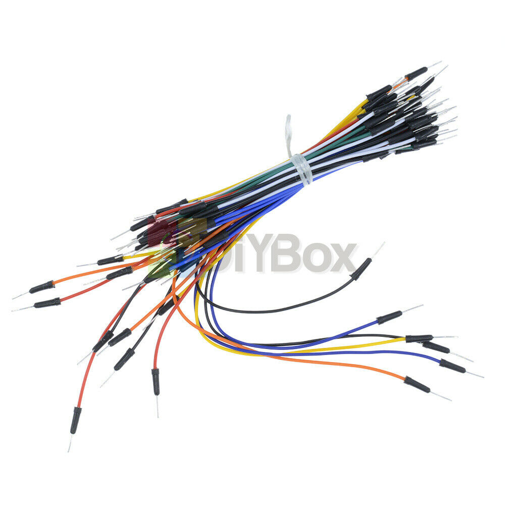 Male to Male Solderless Flexible Breadboard Jumper Cable Wires 65Pcs for Arduino
