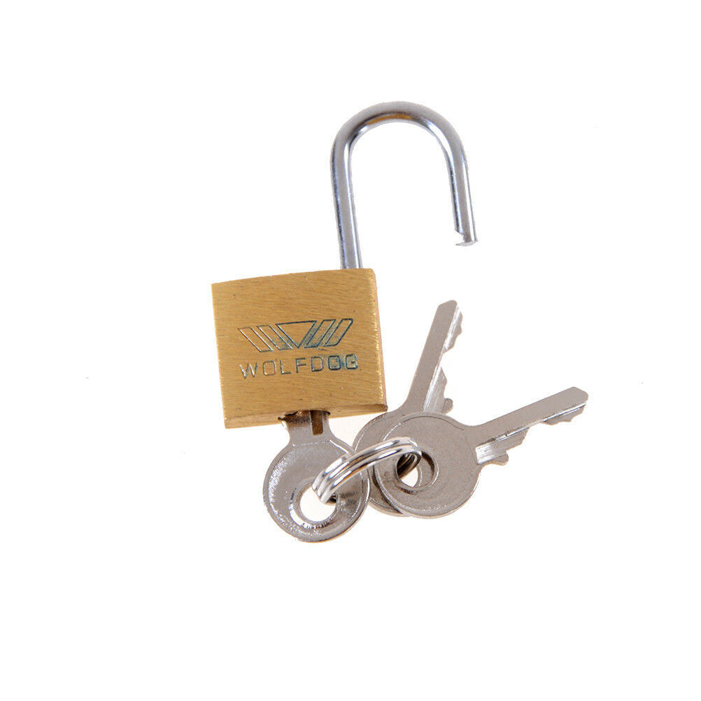 Brass Padlock Long Shackle Travel Luggage/Suitcase/Gate Lock Security 3 K_gu Pb