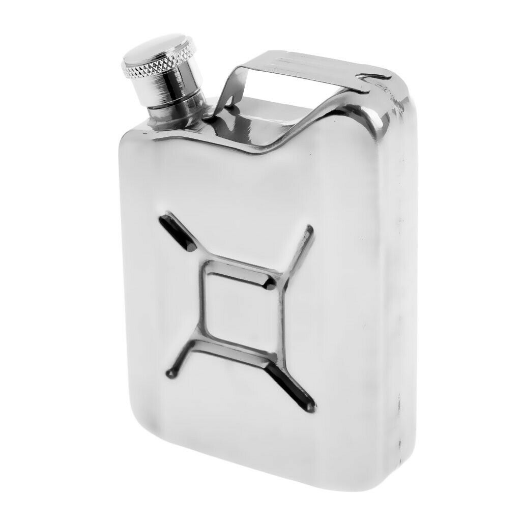 Portable Healthy Durable 177ml/6oz Stainless Steel Hip Flask 3.7'' x 2.75'' x