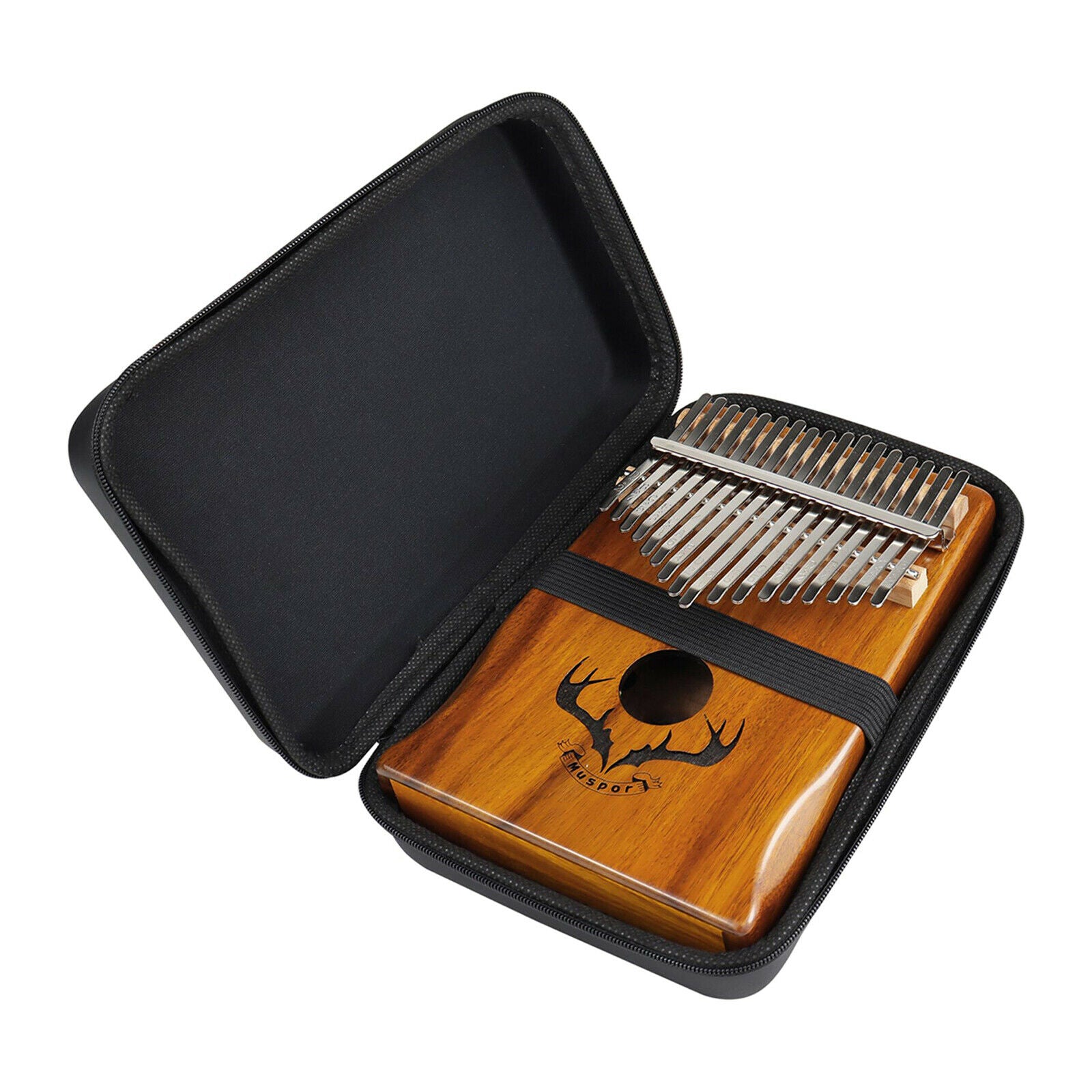 Kalimba Case Only, Thumb Piano Case Water-resistant Shock-proof for 10 keys 17