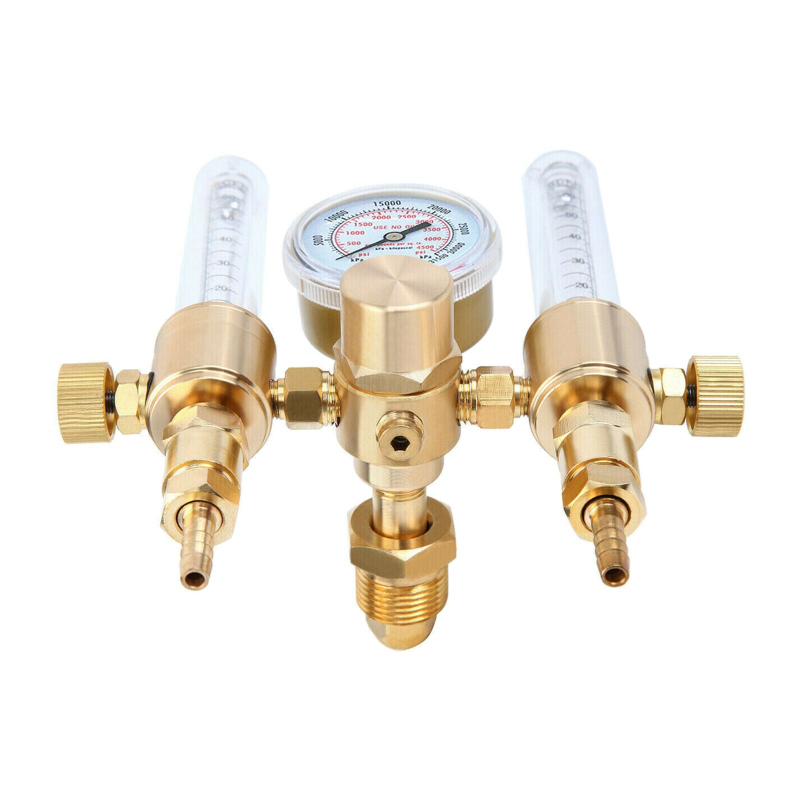 Welding Dual Output Argon CO2 Regulator Flowmeter TIG MIG 0-60CFH CGA580