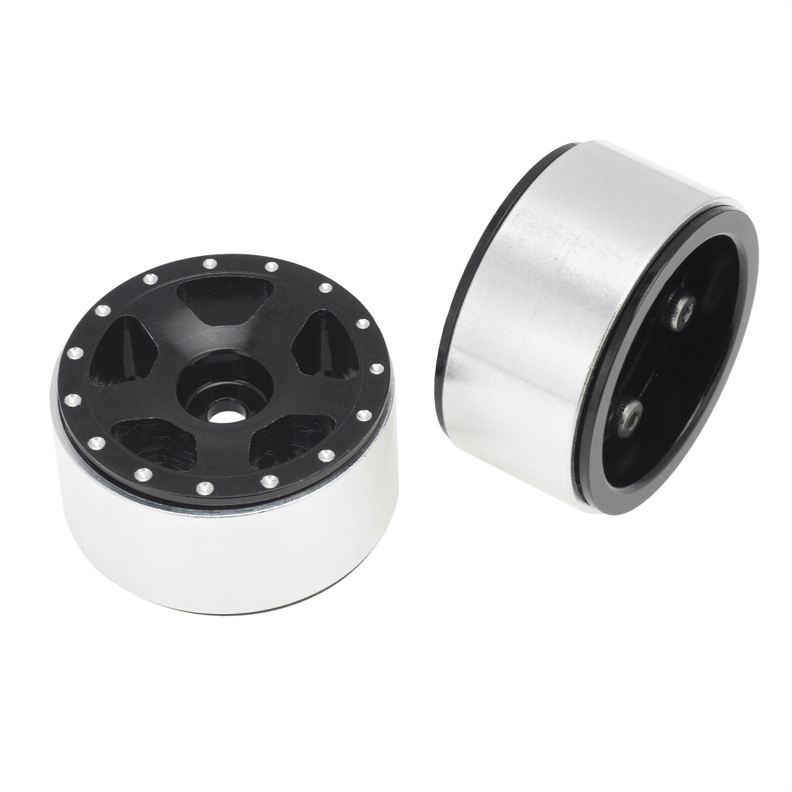 Set 4 RC Trunk Hub Wheel Rim for 1/24Axial SCX24 90081 SCX24 Replace Black