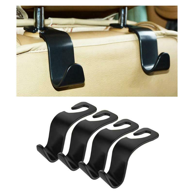 4x Car Seat Coat Headrest Hook Purse Organiser Portable Hanger Storage Groceries