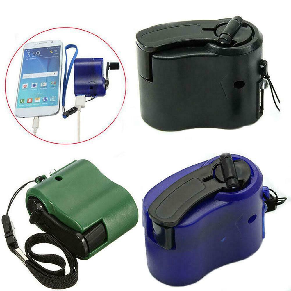 USB Hand Crank Emergency Power Phone Charger Manual Charging Dynamo Generat DIY