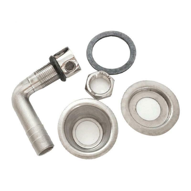 Marine Stainless Steel Boat 90° Fuel Tank Vent Breather 5/8" Hose