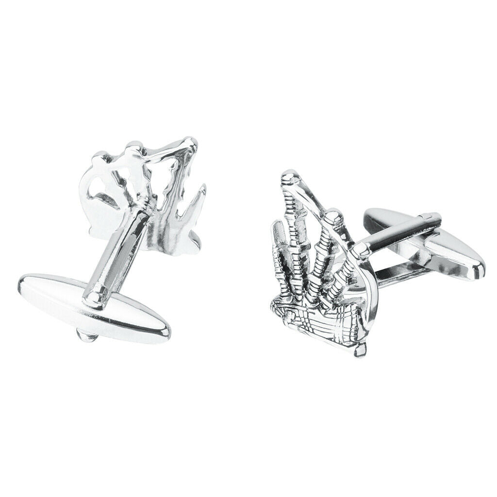 Brass Cufflink Musical Instrument Cufflinks Mens Shirt Cuff Links Jewelry