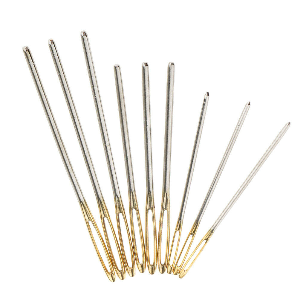 100 Pieces Brooch Clips Marking with 9 Sewing Needles Lovaro Knitted Tools