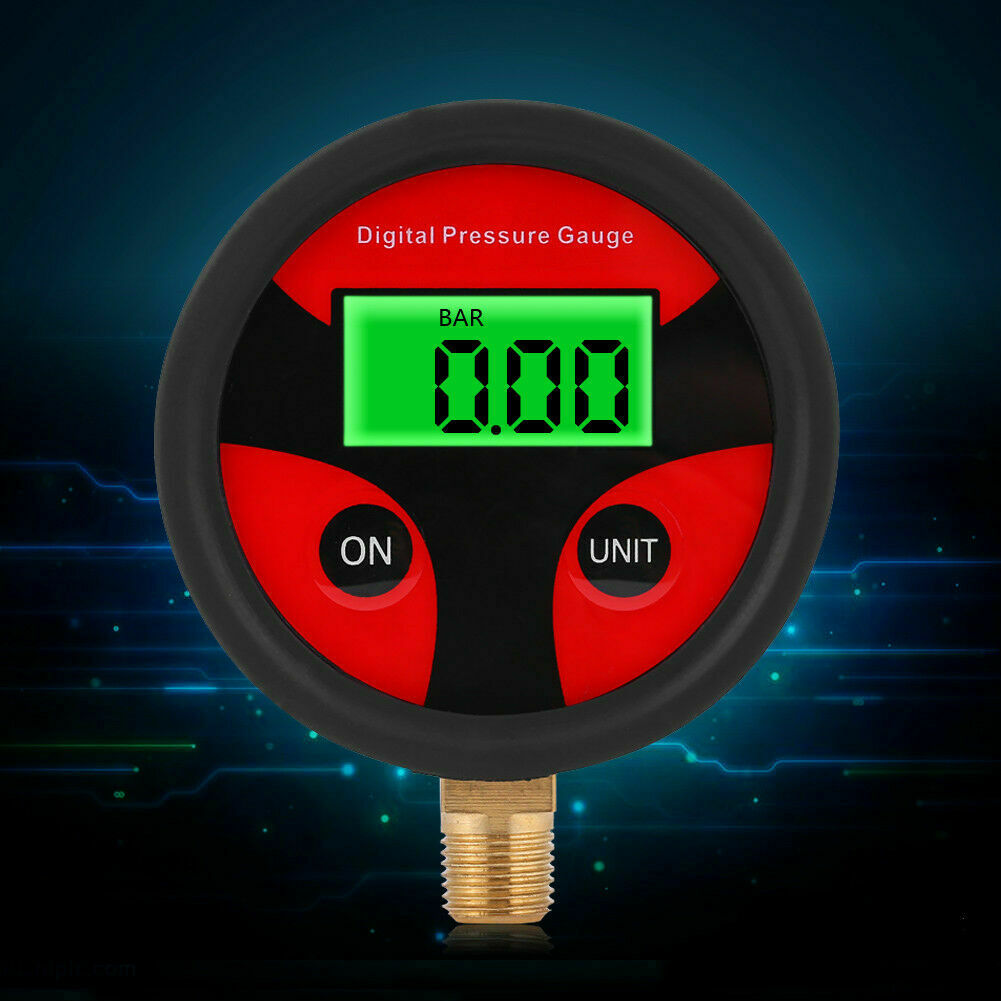 0-200PSI Digital Tire Air Pressure Gauge Dial Meter for Car Truck Motorbike Auto